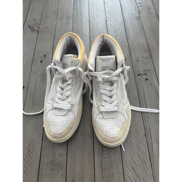 ONCEPT Philly Playoff SS23 White Cloud Multi Leather Mid Top Sneakers Size 6.5 - Picture 3 of 7